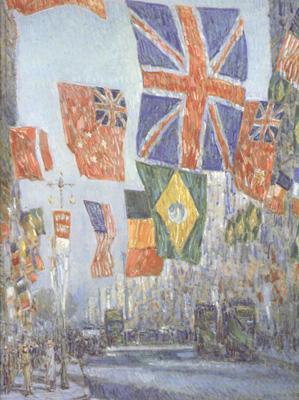 Childe Hassam Avenue of the Allies (nn02) oil painting picture